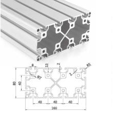 4080 Extrusion en aluminium Profil en aluminium T-track pour le travail du bois en T-Track